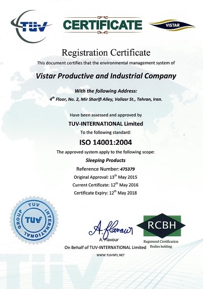 registration Certificate iso 14001